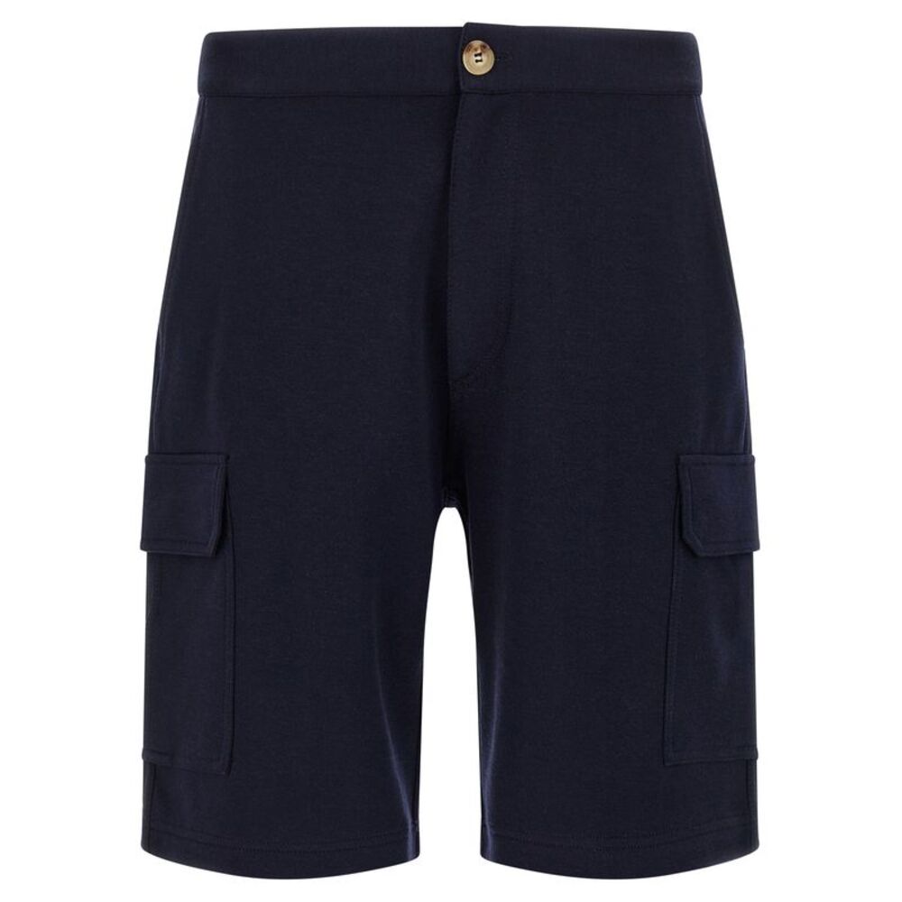 Brunello Cucinelli Blue Cotton Bermuda Men's Shorts